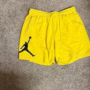 Jordan Yellow Athletic Men's Shorts